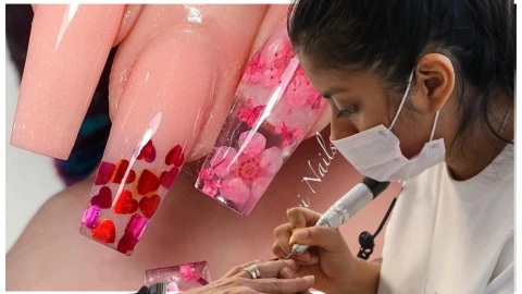 uñas diseño encapsulado