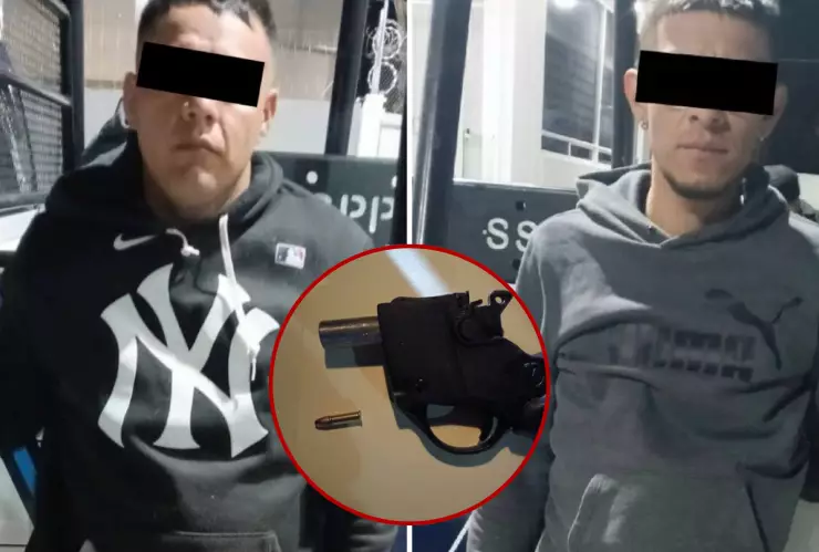 Por portación de arma detienen a dos hombres en León, 12 de abril 2025.png