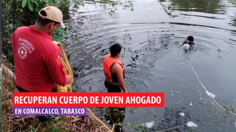 Joven ahogado Comalcalco Tabasco