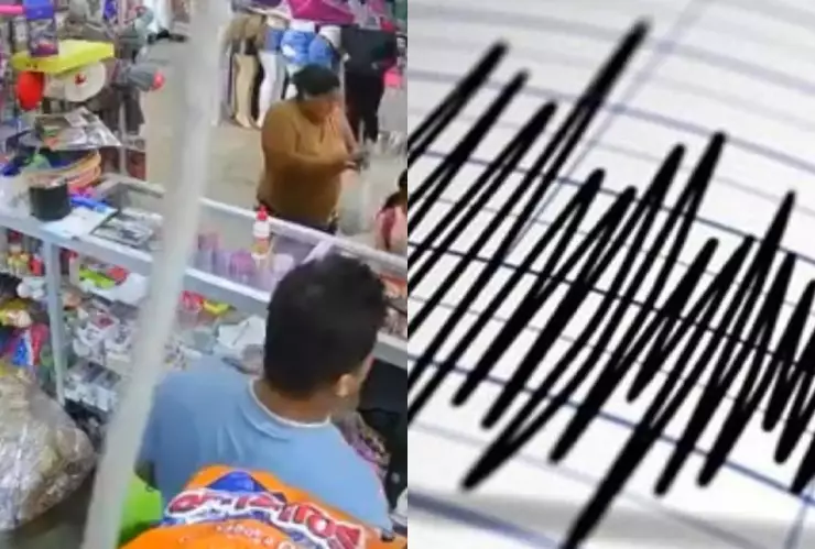 Captan momento exacto del sismo magnitud 6 en Perú hoy 5 de noviembre de 2024