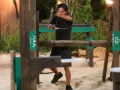 Beng es el primero en avanzar y cortar las cuerdas para la estación final.