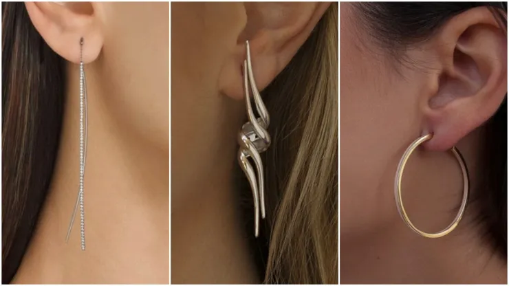 3 tipos de aretes que deben usar las mujeres que tienen orejas grandes