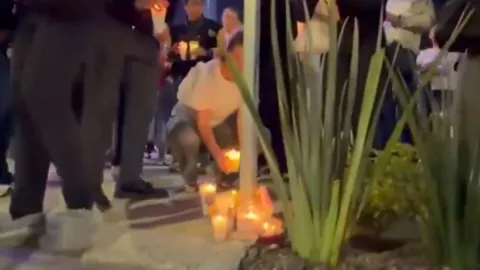 Rinden homenaje a víctimas de ataque del 14 de febrero en Angelópolis