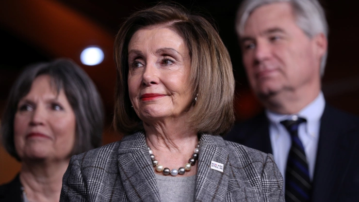 U.S. House Speaker Nancy Pelosi (D-CA) holds a news conference on Capitol Hill in Washington