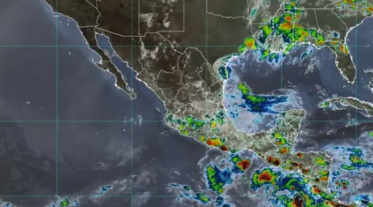 Mapa satelital del ciclón tropical se fortalecerá al huracán “Erick”