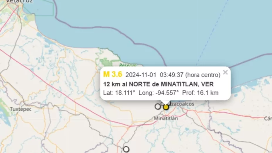 Sismo en Minatitlán