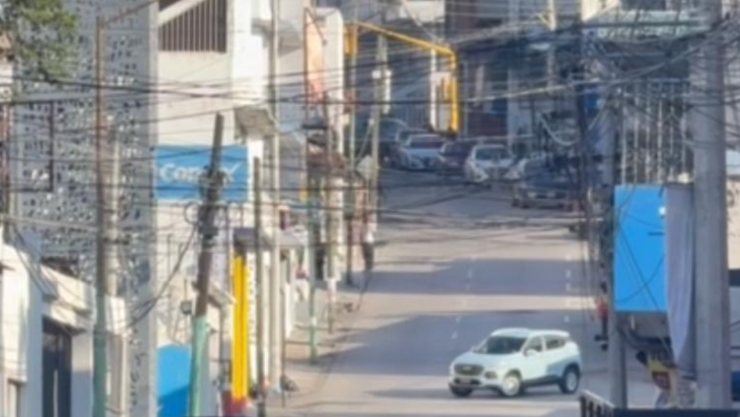 Caos vial en Cuernavaca.