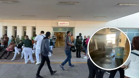 Evacuados del Hospital General de Culiacán tras incendio