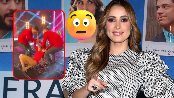 Kristal Silva se cae en Venga la Alegría y le reclama a Cynthia Rodríguez.