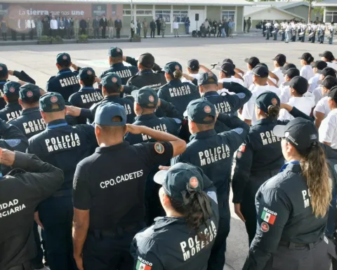 Policías de la SSPC Morelos.
