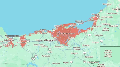Tabasco bajo el agua, el mar podría aumentar