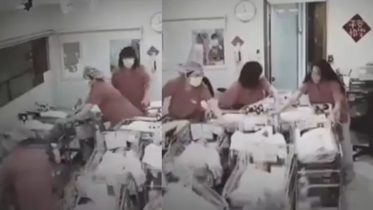 VIDEO Enfermeras protegen a bebés durante el terremoto de 7.4 en Taiwán