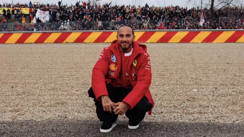 Lewis Hamilton en el GP de China 2025
