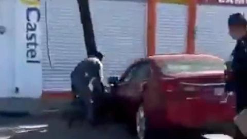 choque en la 25 poniente