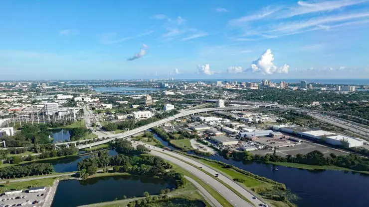 La carretera estatal I-95 en Florida