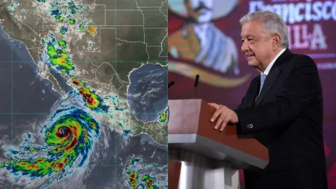 AMLO despliega a más de 18 mil elementos por Huracán Hilary