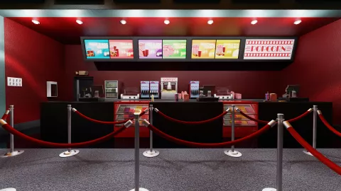 Los puestos de venta exclusivos de los cines a veces suelen molestar al consumidor con sus sobreprecios.