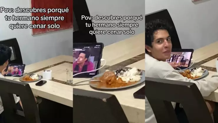 ¡ATRAPADO! Joven ve telenovelas mexicanas a escondidas y se hace viral (VIDEO)