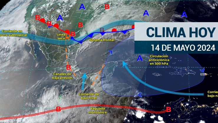 Clima en México HOY 14 de mayo