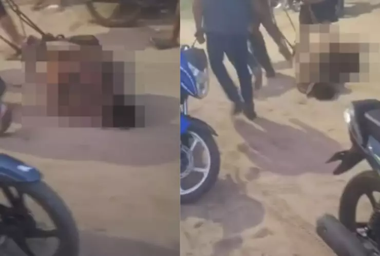 Presunto asesino es linchado y quemado en Centla, Tabasco