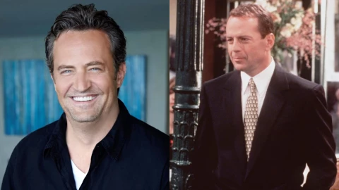 a apuesta que ganó Matthew Perry y llevó a Bruce Willis a Friends