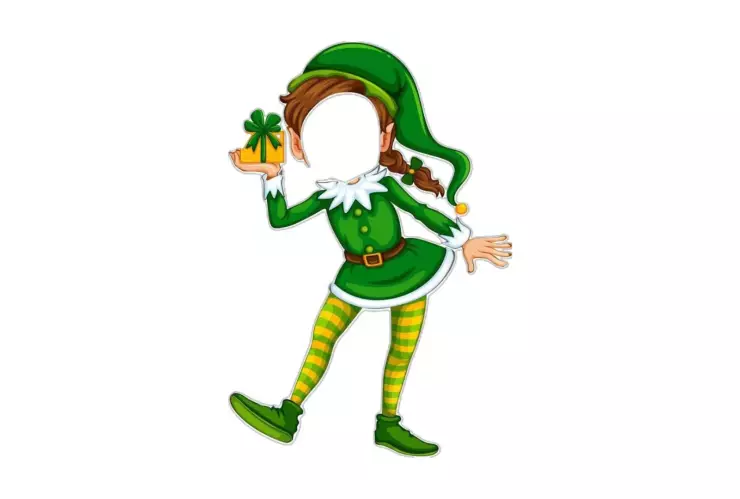 Plantillas duendes navideños