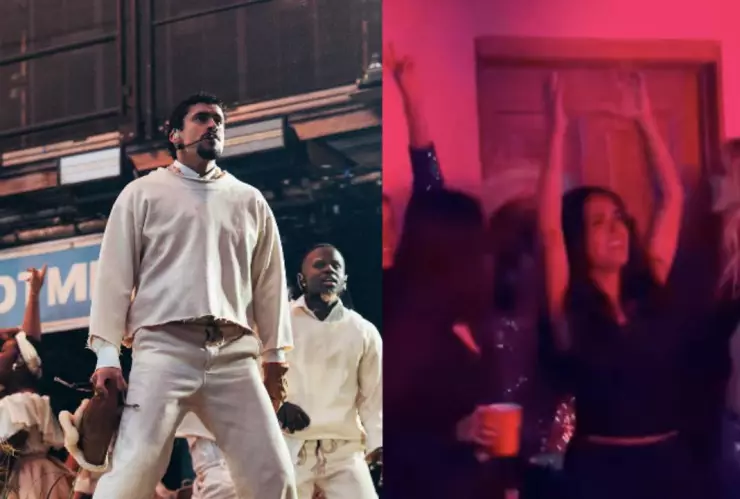 Salma en concierto de Bad Bunny
