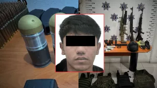 El arsenal de “La Barredora": Víctor “H” cargaba granadas, bombas y metralletas