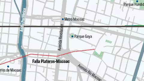 Falla geológica Mixcoac-Plateros en la CDMX descubierta por la UNAM