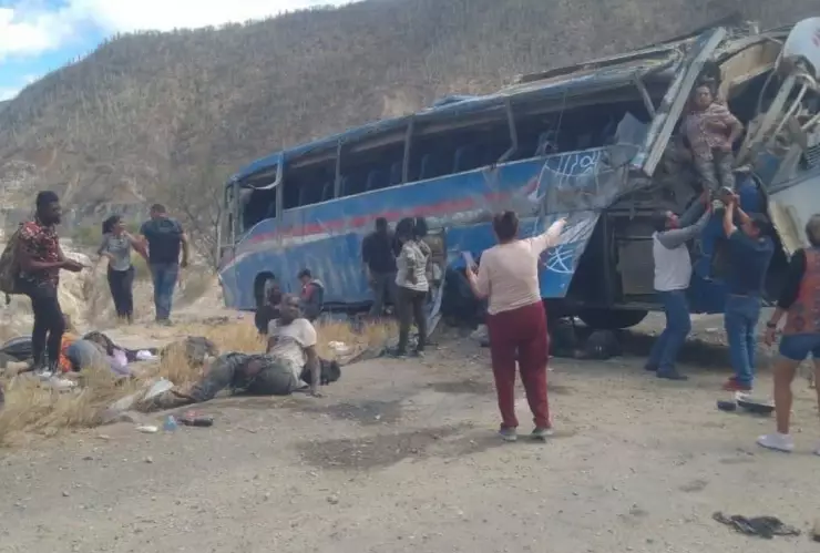 accidente migrantes colombia cuacnopalan - oaxaca