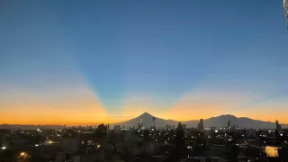 Hermoso atardecer en Puebla hoy 10 de octubre de 2024