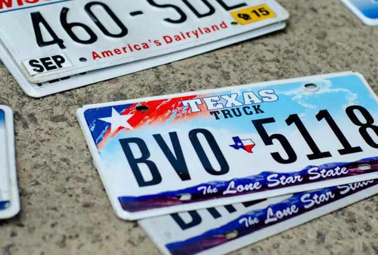 Placas de vehículos de Texas