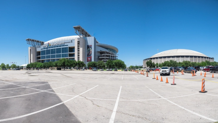 Vista del NRG Stadium de Houston, Texas