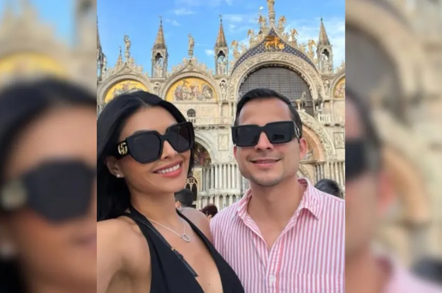 Kristal Silva y esposo