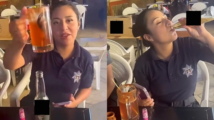policia-oaxaca-renuncia-video-donde-aparece-tomando-cerveza-el-uniforme