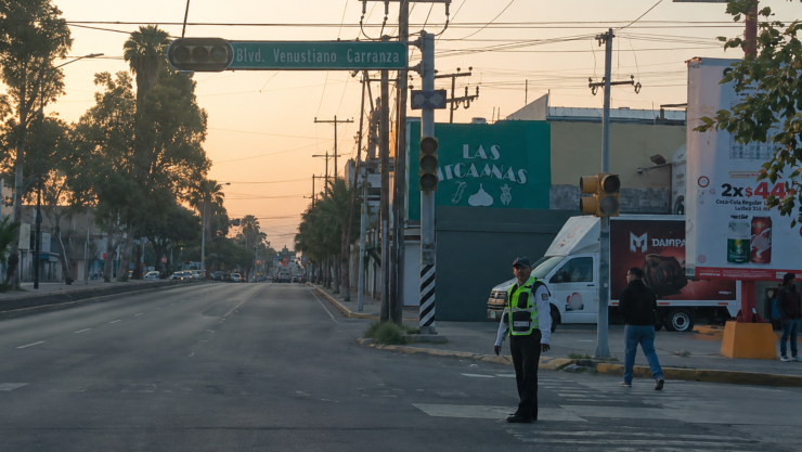 Sin semáforos / Tráfico en León