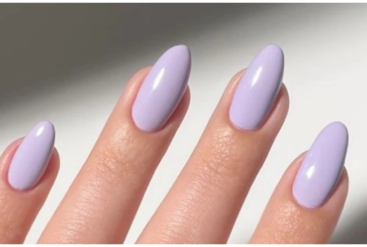 uñas Diseños lavanda