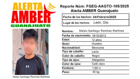 Mateo Santiago, menor en León desaparecido, fue hallado sin vida.