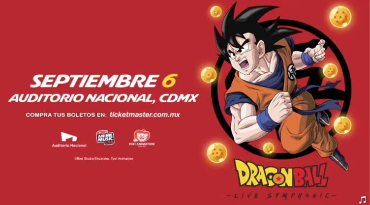Dragon Ball Live Symphonic 2025 precios de boletos y lo que incluye el kit especial