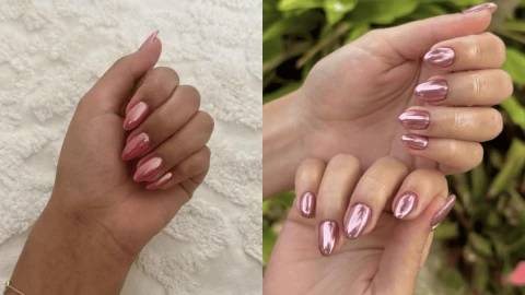 Los 5 diseños para las uñas agua de rosas en cromo que puedes usar para una manicura primaveral y elegante.png