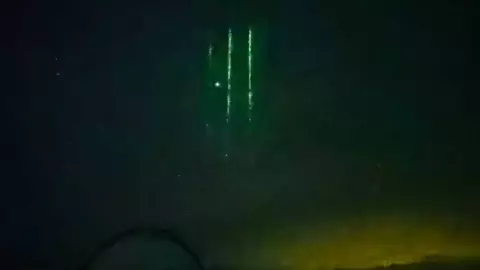 VIDEO Captan rayos láser verdes en Hawai; aseguran que son de China