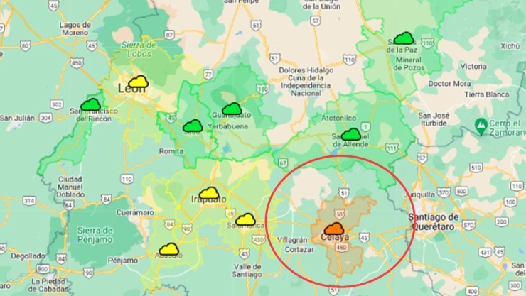 Calidad del aire en Guanajuato