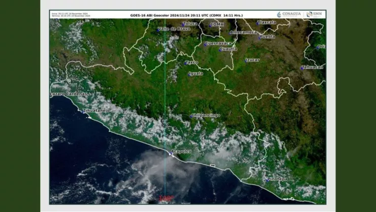 ¿Cuál es el pronóstico del tiempo en Guerrero para el 25 de noviembre de 2024.jpg