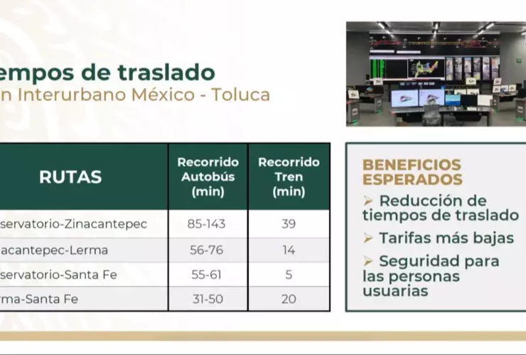 La Secretaría de Infraestructura, Comunicaciones y Transportes (SICT) dio detalles sobre el Tren Interurbano México-Toluca
