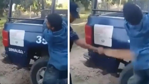 policia tablea a un hombre en sinaloa