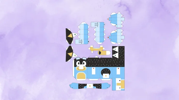 2. Bandit y Chilli idea de papercraft