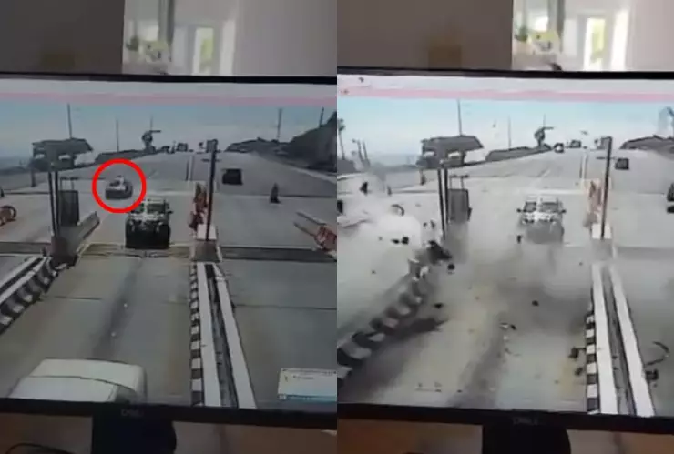 Accidente en caseta de Ensenada