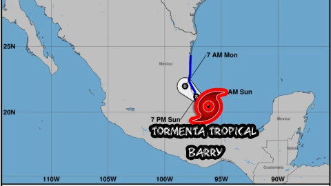 Nace la Tormenta Tropical Barry en el Golfo de México_ Amenaza con lluvias y estos Estados serán afectados.jpg