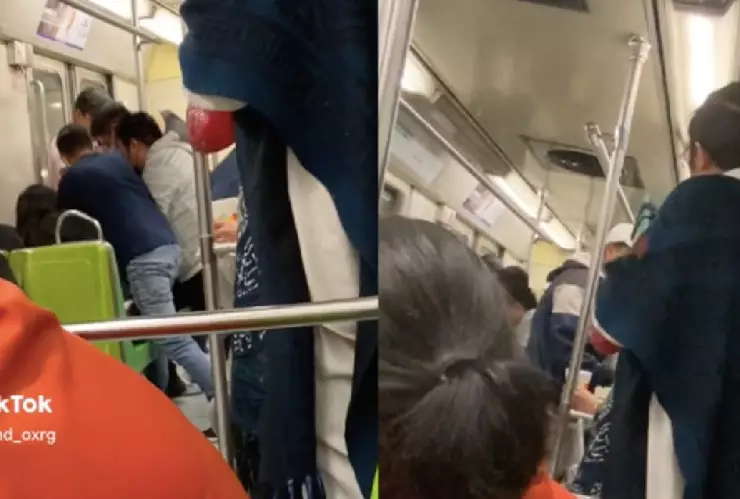 Viral Jóvenes se pelean en el metro, músico no deja de tocar