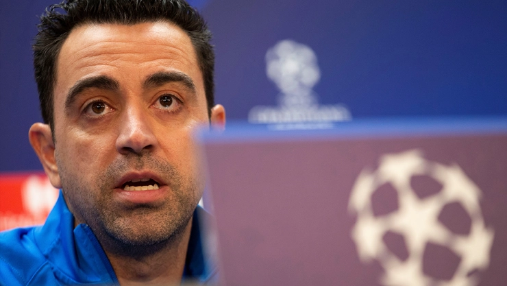 Xavi Hern&aacute;ndez en conferencia de prensa previo al Barcelona vs Benfica